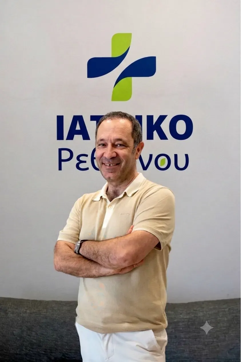 Χώρος υποδοχής, γραμματεία και αναμονή ασθενών Ιατρικού Ρεθύμνου